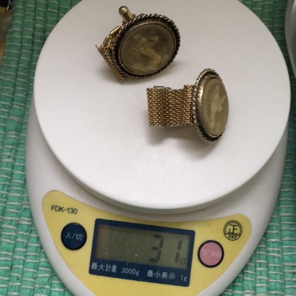 🖤Vtg RARE Cameo cufflinks - Picture 13 of 14